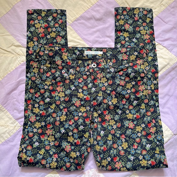 Low Rise Skinny Liberty Floral Pants - Picture 2 of 6